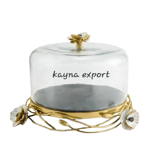 Support à gâteau rond en métal de luxe, écologique, fait main, pour mariage et fête, nouveau design, Kayna Export, support de présentation de gâteau, best-seller - Product Image 1