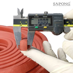 Éponge en caoutchouc de silicone de haute qualité en briques rouges SPSCQHR6010X15 Épaisseur 10 mm x Largeur 15 mm OEM Usine thaïlandaise Ménage - Product Image 4