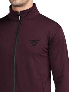 Slim Fitted Custom Brand Blank New Design Wholesale <b>Long</b> <b>Sleeve</b> Polyester <b>Training</b> Tracksuit collar full zipper tracksuits - Product Image 2