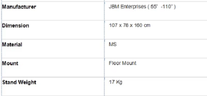 Rolling AV Trolley Stand For LED <b>TVs</b> With Durable Frame Designed For Frequent Use In Offices Schools And Seminar Halls 2025 - Product Image 5
