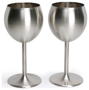 Copa de vino de acero inoxidable tamaño personalizado fabricante al por mayor copa de vino de aluminio para uso en fiestas - Product Image 2