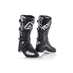 Acerbis X-TEAM Mid-Calf to <b>Ankle</b> <b>Boots</b> Summer & Winter Genuine Leather Lining Rubber and PU Insole Steel Toe Button Closure - Product Image 1