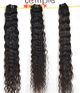 Extensiones de cabello humano Remy indio de onda profunda suelta para mujer negra Natural 100%, cutícula alineada sin procesamiento químico - Product Image 4