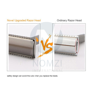 Rasoir de sécurité droit à double bord classique de haute qualité pour les lames de rasoir de rasage pour hommes - Product Image 6