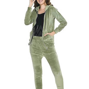 Winter Wear Latest Design Plus Size <b>Women</b> <b>Velour</b> <b>Tracksuit</b> Wholesale Comfortable <b>Tracksuit</b> For <b>Women</b> - Product Image 4