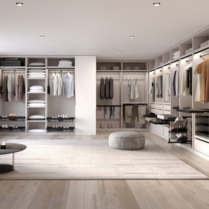 Organizer per cassetto regolabile da 900mm di Emuca nero con telaio Runner Soft-Close Kit Organizer per gioielli - Product Image 3