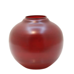 Florero Redondo de Cristal, Color Rojo, para Decoración de Bodas y Mesas, al por Mayor - Product Image 1