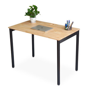 Mesa para Computadora/Laptop OMA Serie II de 100x60cm, Madera de Caucho Sólida con Ensamblaje Encastrable y Cajón para Dormitorio HBOM201 - Product Image 1