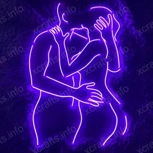 "Spread the Love with a Kiss Custom LED Neon Sign" - Romantic and Playful Decor Lighting for Adding a Touch of Affection to Any