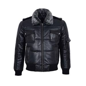 Chaqueta de piel de cordero personalizada de calidad superior para hombre, chaqueta de cuero informal para adultos - Product Image 5
