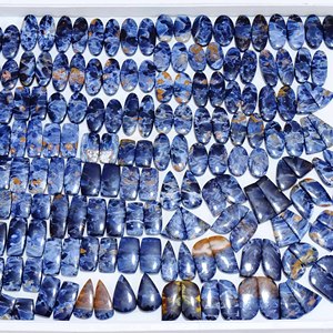 Par de cabujones de piedras preciosas de cuarzo Pietersite azul de alta calidad de grado AAA azul Natural para la fabricación de joyas - Product Image 3