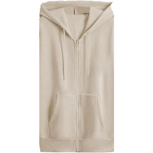 Robe sweat-shirt en molleton pour femme personnalisée, 100% coton, respirante, coupe-vent, écologique, design gaufré brodé, épaules tombantes - Product Image 3