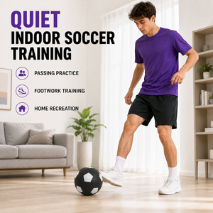 Balón de Fútbol de Espuma PU Tamaño 5, Balón de Entrenamiento Silencioso para Interiores, con Logotipo Personalizado, Venta al Por Mayor - Product Image 4