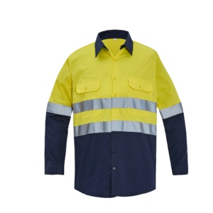 Transpirable Hombres Hi VIs Camisa de seguridad totalmente personalizada nueva moda Venta caliente Hombres Hi VIs Camisa de seguridad con un precio asequible - Product Image 6