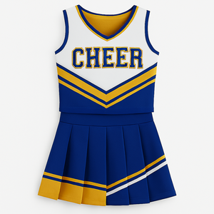 Vêtements de sport de haute qualité 100% polyester pour femmes adultes, uniformes de cheerleading personnalisés OEM, ensemble de vêtements d'équipe en gros pour - Product Image 4