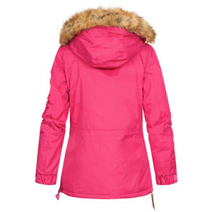 Veste parka pour femme avec logo personnalisé, tissu en polyester, parka longue et chaude pour femme avec capuche et cordon de serrage, veste parka tendance pour femme - Product Image 3