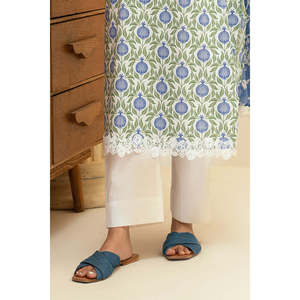 Ensemble 3 pièces en mousseline imprimée avec col brodé, style translucide tendance, taille unique pour tenue de jour ou de soirée - SD-52197 - Product Image 5