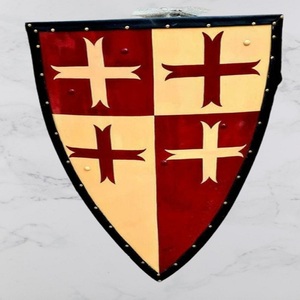 Náutico hecho a mano templario vikingo escudo armadura Medieval hogar Oficina pared decoración Metal artesanía atractivo regalo - Product Image 1