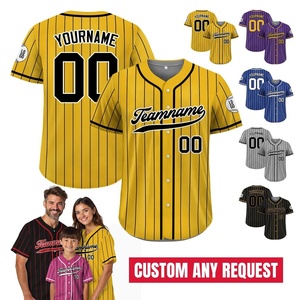 Venta al por mayor de uniformes de béisbol con logotipo personalizado ropa deportiva 2025 tendencia MOQ sublimación transpirable bordado poliéster camisetas de béisbol - Product Image 4