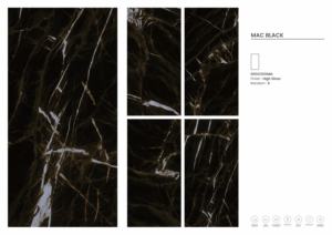 Azulejos de Porcelana con Acabado Brillante Negro MAC - Product Image 2