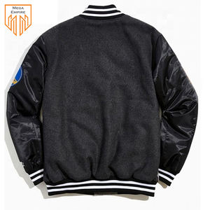 Chaqueta Varsity Reversible Casual de Invierno para Hombre, Lana/Poliéster, Cuello Alto, Logotipo Personalizado en la Parte Delantera, Transpirable y de Secado Rápido - Product Image 2