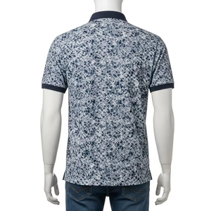 เสื้อโปโลผ้าฝ้ายพิมพ์ลายต่อต้านริ้วรอย100เปอร์เซ็นต์เนื้อผ้านุ่มระบายอากาศได้ดีสวมใส่สบายๆสำหรับผู้ชายชุดเล่นกอล์ฟ - Product Image 2