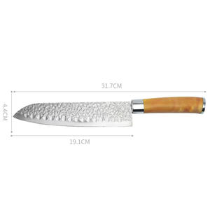 Cuchillo de Chef de cocina de acero inoxidable afilado de fábrica de cubiertos OEM ODM personalizado al por mayor mejor para el hogar con mango cómodo - Product Image 6