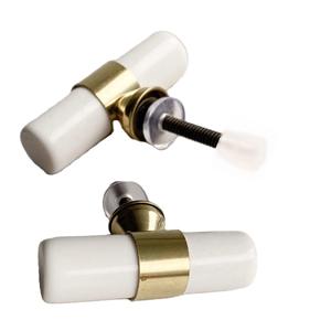 Artisanat T-Bar Résine Laiton Boutons Poignée pour Armoires De Cuisine Entrepôts Extérieurs Villas pour Salles De Bains Salons - Product Image 2