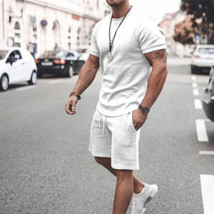 ชุดกางเกงขาสั้นผ้าฝ้ายแบบวินเทจสำหรับผู้ชายกางเกงผ้าฝ้ายระบายอากาศได้ดี2025กรดซีดจาง - Product Image 6