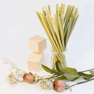 Pailles à boire en herbe naturelle, paille jetable écologique Vietnam 2019 taille personnalisée - Product Image 3