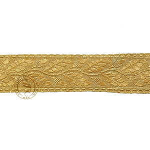 Uniforme ceremonial Premium, encaje bordado de hoja de roble para uniformes de vestir, encaje plateado ceremonial para uniformes - Product Image 6