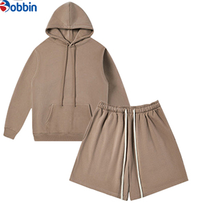 Ensemble Jogging Femme Personnalisé avec Logo, Doublure en Polaire, Respirant, Séchage Rapide, Ensemble Sweat-Shirt et Short, Couleur Unie, Personnalisé, Automne, Ensemble Deux Pièces - Product Image 6