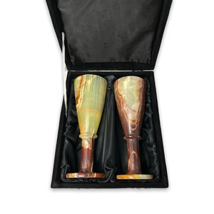 INE-Juego de vasos de cristal con caja de regalo, vasos de vino de arble - Product Image 3