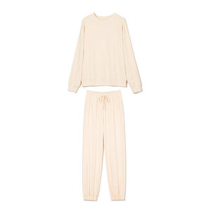 Ensemble de survêtement décontracté pour femmes avec sweat-shirt à imprimé et pantalon assorti, taille élastique, pulls unis, automne-hiver - Product Image 5