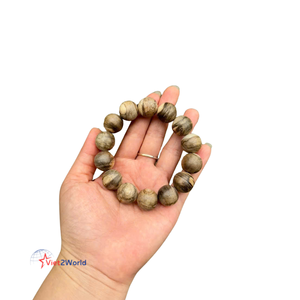 <b>Handmade</b> Vietnamese Agarwood Wood Beads Bracelet <b>Necklace</b> Simple Buddha Design Sweet Fragrance Sweater Chain Natural Material - Product Image 4