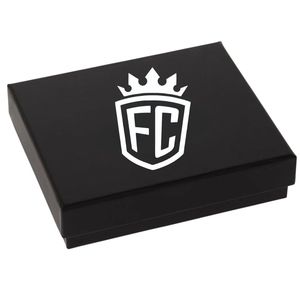 Cartera Delgada Bifold de Cuero Sintético Negro con Grabado, con Múltiples Ranuras para Tarjetas y Compartimento para Efectivo para Uso Diario - Product Image 3