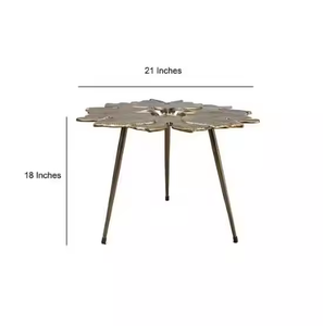 Mesa auxiliar de aluminio fundido de nueva llegada más vendida con mesa auxiliar de sala de estar hecha a mano única antigua de latón de Azora Industries - Product Image 2