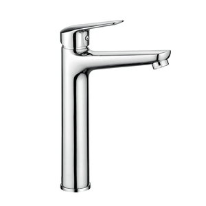 Robinet de salle de bain au design moderne en acier inoxydable |   Bormio - Product Image 1