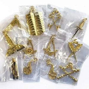 Accesorios de la Masonería, Conjunto de Collar y Joyas de Masonería, Regalia Masónica Completa para Miembros de la Logia - Product Image 2