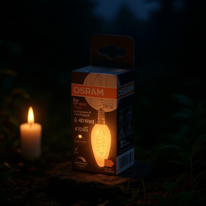 สำหรับ Kerz4 OSRAM 8W E14 ledf 2700K สีเทียนไร้เปลวไฟ - Product Image 3