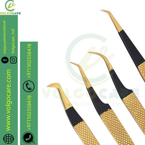 2024 ensemble de 6 pinces à souder inversées en céramique de précision fabriquées avec des pointes pointues et incurvées en acier inoxydable ensemble de pinces à épiler - Product Image 1