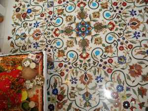 Suelos de mármol con incrustaciones, paneles de pared impermeables, medallón para hogares, hoteles, templos, palacios, piedra rectangular, lujo ecológico - Product Image 2