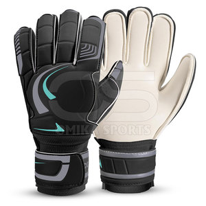 Gants de gardien de but de football pour jeunes en cuir imperméable respirant antidérapant paume renforcée personnalisable - Product Image 1