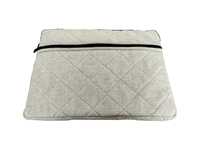 Housse d'ordinateur portable moderne, élégante et de qualité supérieure, fabriquée à la main, en toile de coton écologique, avec fermeture éclair, légère et durable