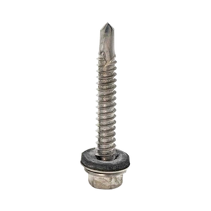 SnapNrack # Paquete de 80 tornillos para madera de sellado de 14 x 2 1/4 pulgadas, hexagonales de 1/2 pulgada, de acero inoxidable - Product Image 1