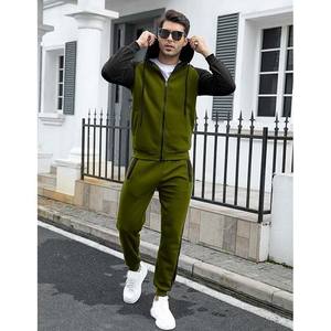 Survêtements de sport décontractés pour hommes, ensembles de jogging de sport à fermeture éclair complète, survêtements de course à pied athlétique, survêtements 2 pièces avec poches zippées - Product Image 3