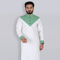 Jubba Homme Islamique Modeste sur Mesure de Qualité Supérieure, Longueur MAXI, Fermeture Boutonnée Traditionnelle, Thobe Léger – Dernière Édition