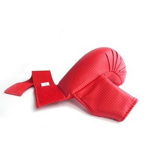 MESS SPORTS Sample Free Shipping Custom <b>Karate</b> Training <b>Gloves</b> Wholesale Best Price Red Color Rubber Unisex - Product Image 1