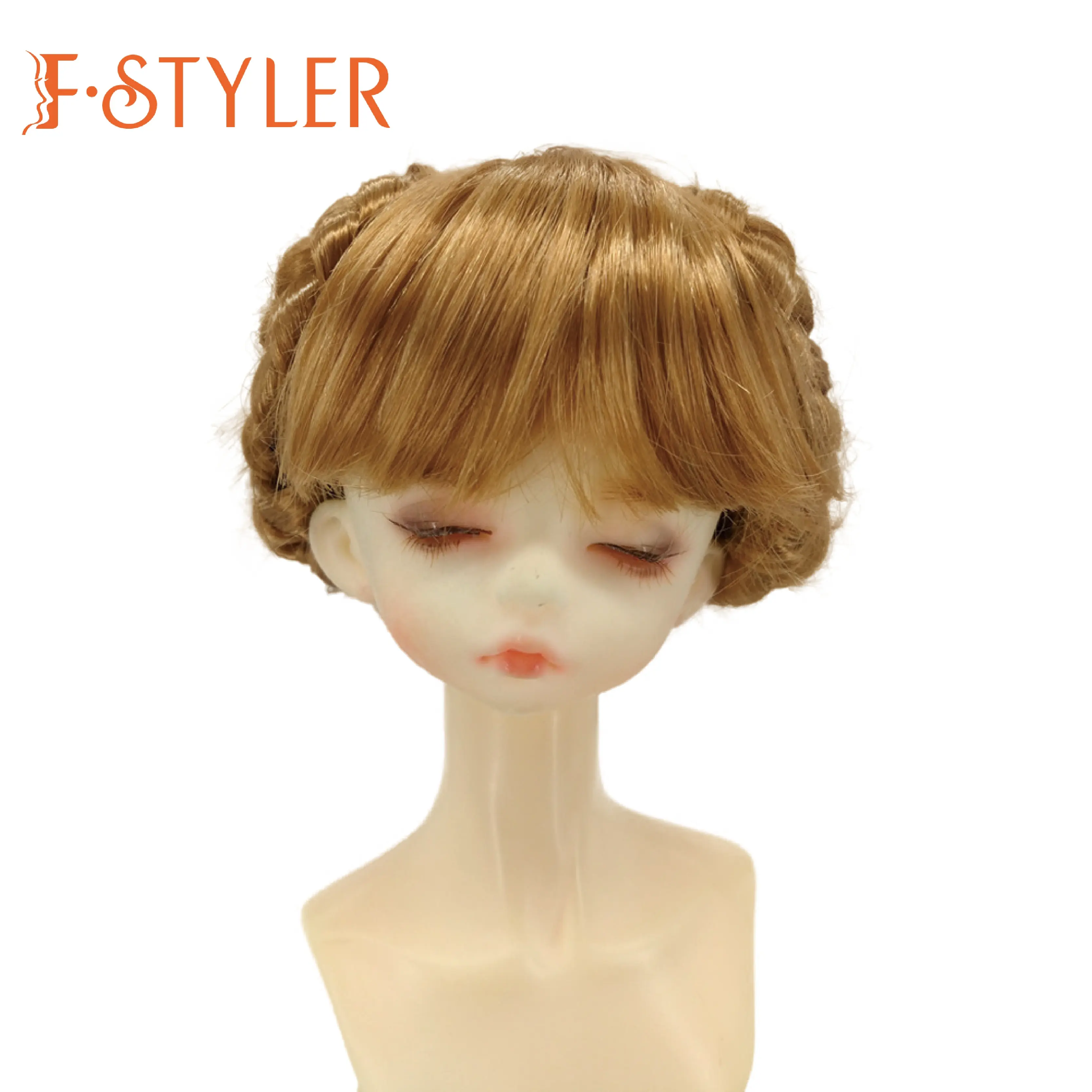 FSTYLER poupée cheveux synthétique Mohair tressage en gros usine personnalisation poupée accessoires perruques pour BJD 1/4 1/3 1/6