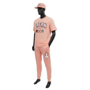 เสื้อยืดผู้ชาย ชุด 2 ชิ้น ผ้าคอตตอนเจอร์ซีย์คุณภาพสูง 180 GSM เนื้อผ้านุ่ม สีพีช รับสกรีนโลโก้ ชุด 2 ชิ้น สำหรับผู้ชาย - Product Image 4